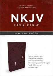 NKJV Personal Giant Print Edition, Raspberry Leathersoft 1683BUSM