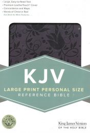KJV Holy Bible Personal Size Large Print in Purple Leathertouch