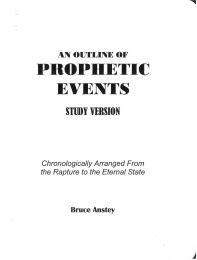 An Outline of Prophetic Events, Study Version