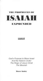 The Prophecies of Isaiah Expounded, Chart