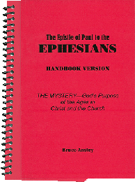 The Epistle of Paul to the Ephesians by Bruce Anstey, Wirebound