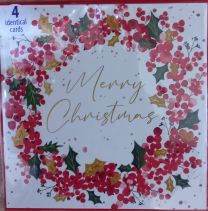 4 Identical Christmas Cards (14608)