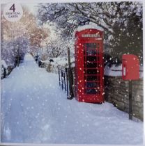 4 Identical Christmas cards (14160)