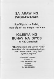 Tagalog The Church in the Day of Ruin