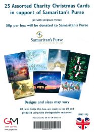 25 Assorted Charity Christmas Cards in support of Samaritan's Purse GMC115