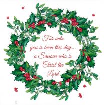 10 Floral Collection Christmas Cards "Christ the Lord" GM19026