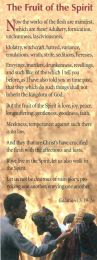 10 Identical Bookmarks - Fruit of the Spirit (BG04)