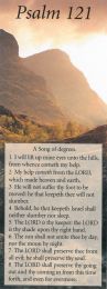 10 Identical Bookmarks - Psalm 121 (BG08)