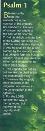 10 Identical Bookmarks - Psalm 1 (BG09)