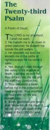 10 Identical Bookmarks - Psalm 23 (BG10)
