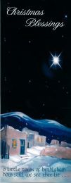 8 Identical Christmas Cards, O little Town of Bethlehem