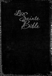 French Bible, Segond, LP, Black