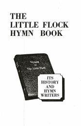 The Little Flock Hymn Book: Its History and Hymn Writers, 1881 Edition