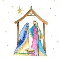 Christmas Cards, Mary and Joseph, 18244