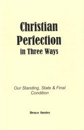 Christian Perfection in Three Ways