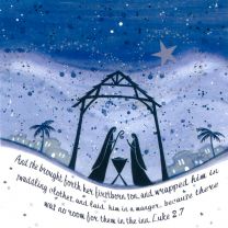 Christmas Cards, Starlit Nativity, 17224