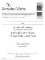 10 Christmas Cards "Joy" SP20004