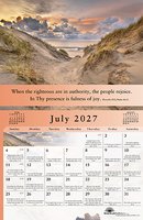 Gospel of Peace Calendar 2027 with daily verses