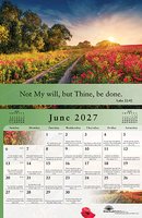 Gospel of Peace Calendar 2027 with daily verses