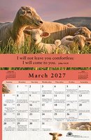 Gospel of Peace Calendar 2027 with daily verses
