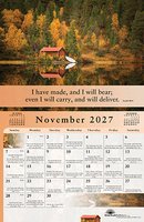 Gospel of Peace Calendar 2027 with daily verses
