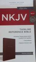 NKJV Thinline Reference Burgundy Leatherflex Bible 1783-1