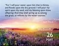 Bible Verse 2027 Desk Calendar with Magnet Backer