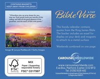 Bible Verse 2027 Desk Calendar with Magnet Backer