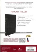 NKJV Bible, Super Giant Print, Reference Bible, Black Leathersoft