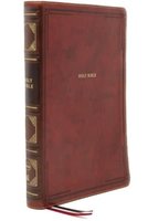 NKJV Bible, Thinline Reference, Brown Leathersoft