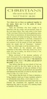 Christians who Meet on the Basis of Matthew 18:20