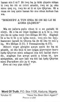 Yoruba 10 Tract "Have You Been Born Again"