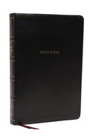 NKJV Bible, Super Giant Print, Reference Bible, Black Leathersoft