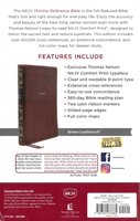 NKJV Bible, Thinline Reference, Brown Leathersoft