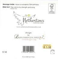 Birthday Card 70th, CL162