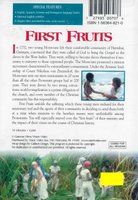 DVD First Fruits - Zinzendorf And The Moravians
