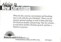 Advice to New Christians