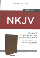 NKJV Compact Center-Column Reference Bible (8983BRN)