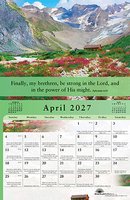 Gospel of Peace Calendar 2027 with daily verses