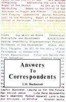 Answers to Correspondents