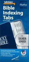 Bible Indexing Tabs, Silver-Edged