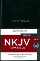 NKJV PEW BIBLE, SMALL PRINT BLUE 0172NA