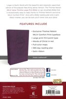 NKJV Bible, Value, Large Print, Thinline Bible, Purple Leathersoft