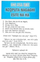 Igbo 5 "Seven Things That Will Not Secure Salvation"