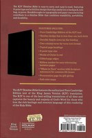 KJV Thinline Bible, Black Genuine Leather
