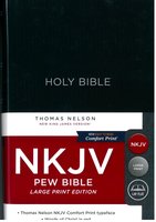 NKJV PEW BIBLE, LARGE PRINT BLACK 1412BLK