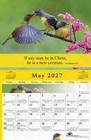 Gospel of Peace Calendar 2027 with daily verses