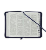 Slovak Blue Bible with zip & thumb Index