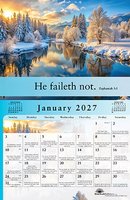Gospel of Peace Calendar 2027 with daily verses
