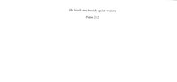 Blank Card, Psalm 23:2 (QP112)